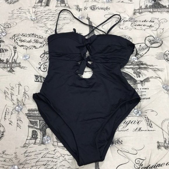 BECCA Black One Piece Swimsuit - Picture 3 of 7